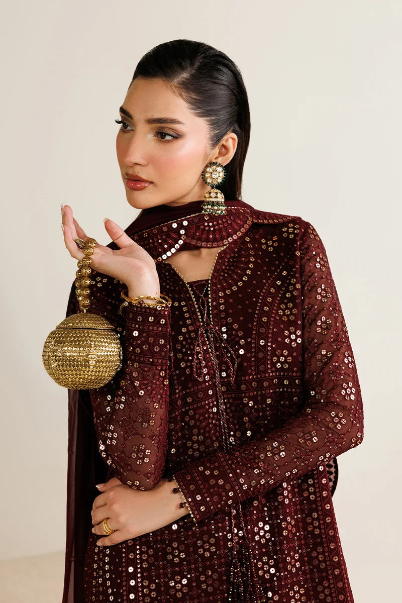 Jazmin Luxury Embroidered Chiffon 3Pc Unstitched Suit
