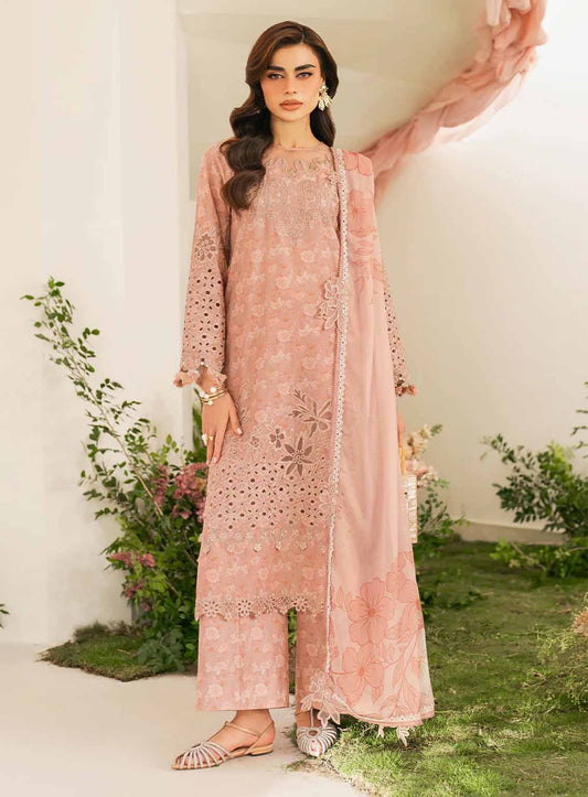 Iznik lawn Embroidery piece Unstitched order code (Af-19)
