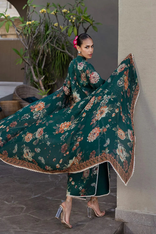 Zainab Chotani Lawn Embroidery 3 piece Unstitched (Order Code: Af-02)
