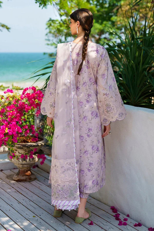 Baroque lawn Embroidery 3 piece Unstitched (Order Code: Af-09)