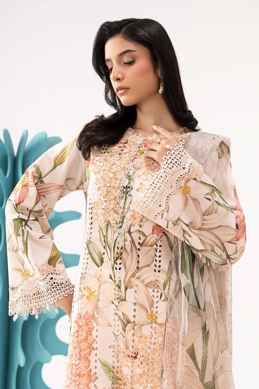 Maria B 3-Piece Embroidered Lawn Suit 215-B