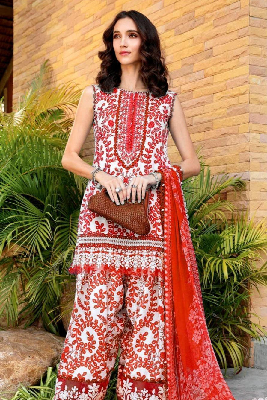 Maria B Red Digital Printed Lawn Collection