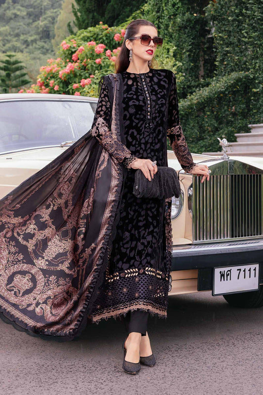 Maria b lawn Embroidery 3 piece Unstitched order code (Af-15)