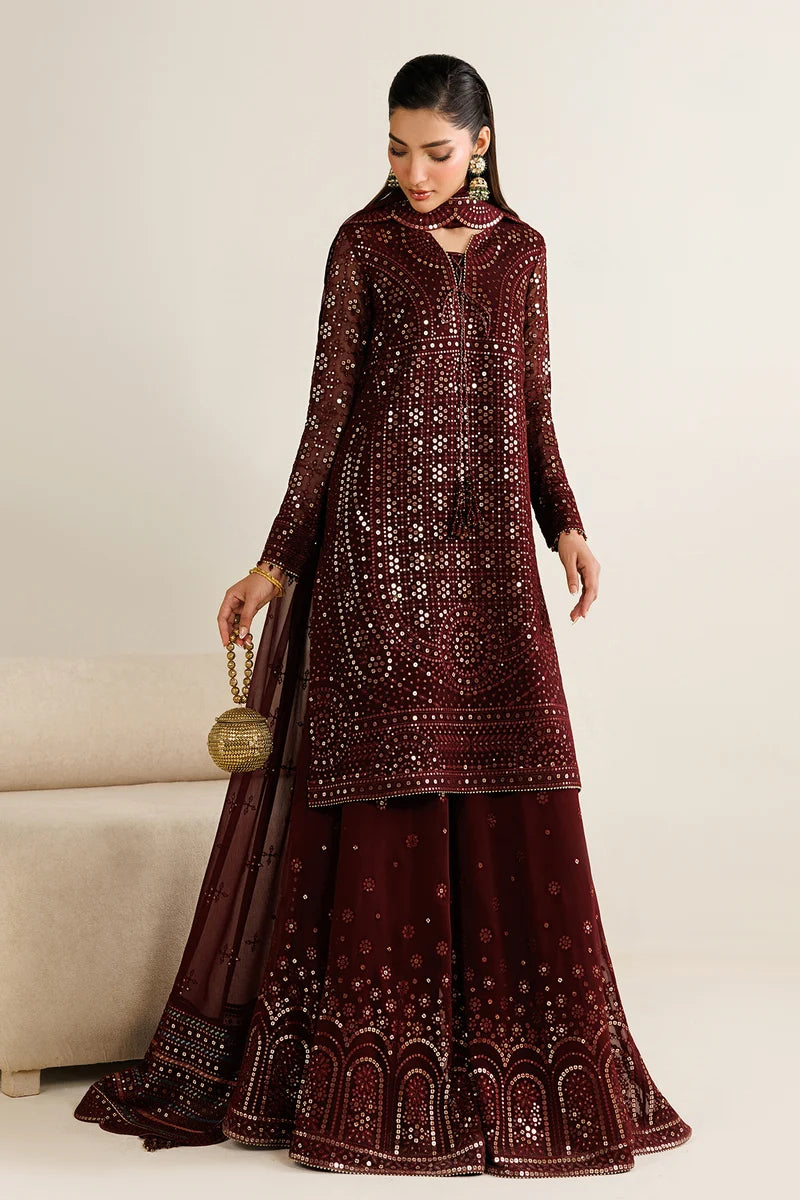 Jazmin Luxury Embroidered Chiffon 3Pc Unstitched Suit