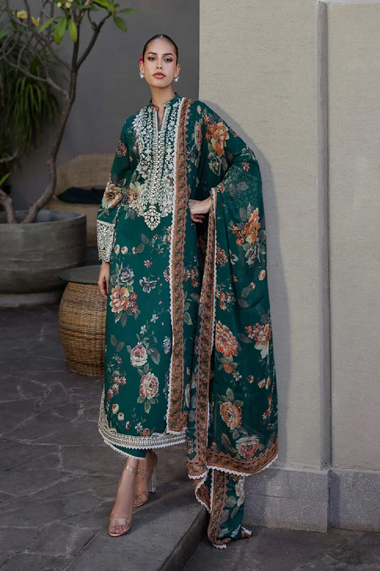 Zainab Chotani Lawn Embroidery 3 piece Unstitched (Order Code: Af-02)