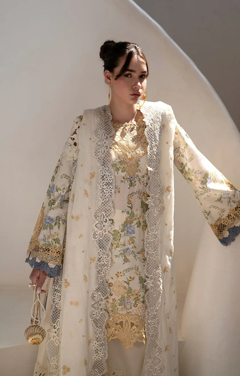 Afroze Lawn Embroidery 3 piece Unstitched (Order Code: AF-03)