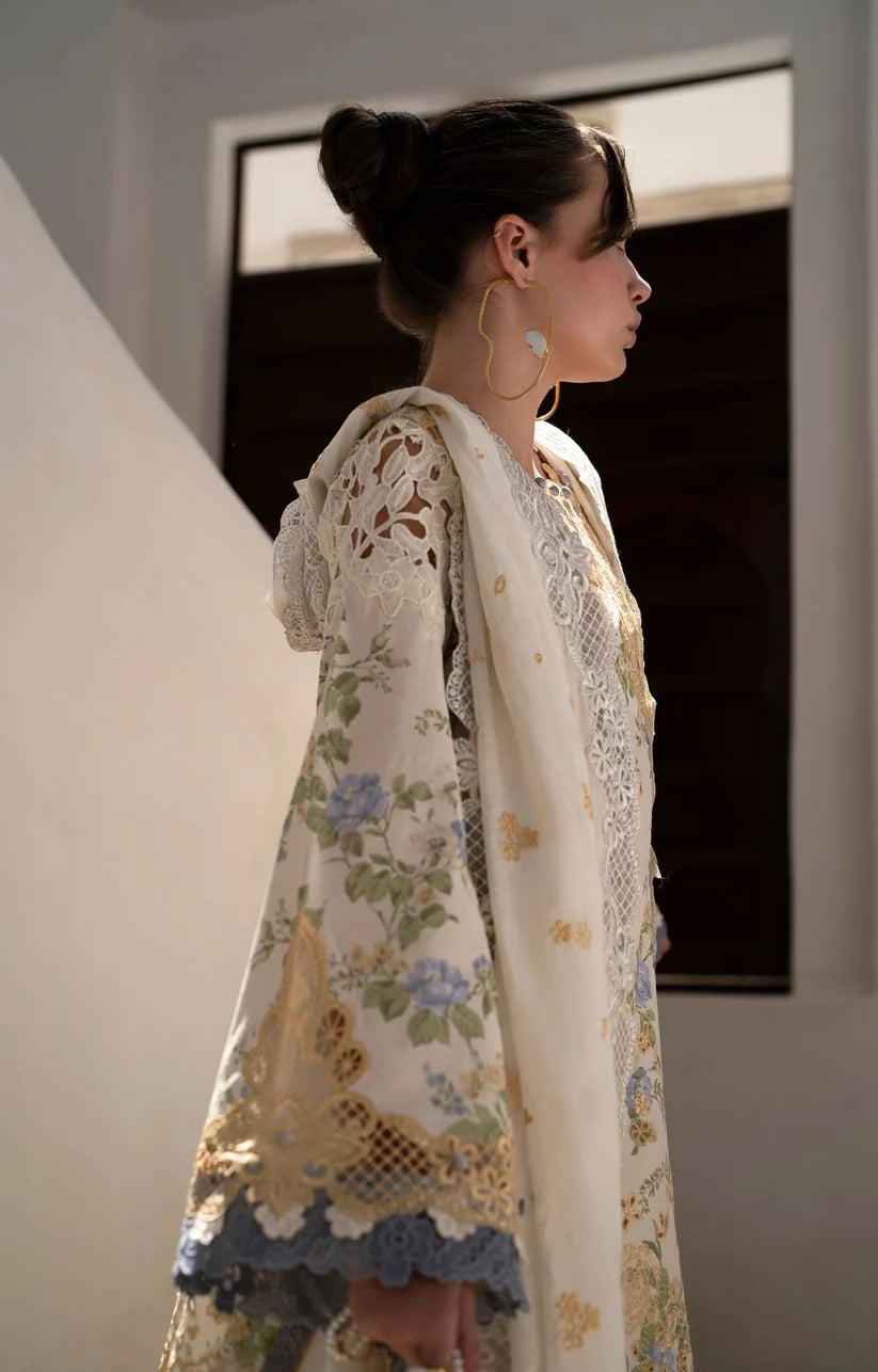 Afroze Lawn Embroidery 3 piece Unstitched (Order Code: AF-03)