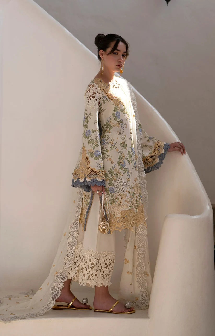 Afroze Lawn Embroidery 3 piece Unstitched (Order Code: AF-03)