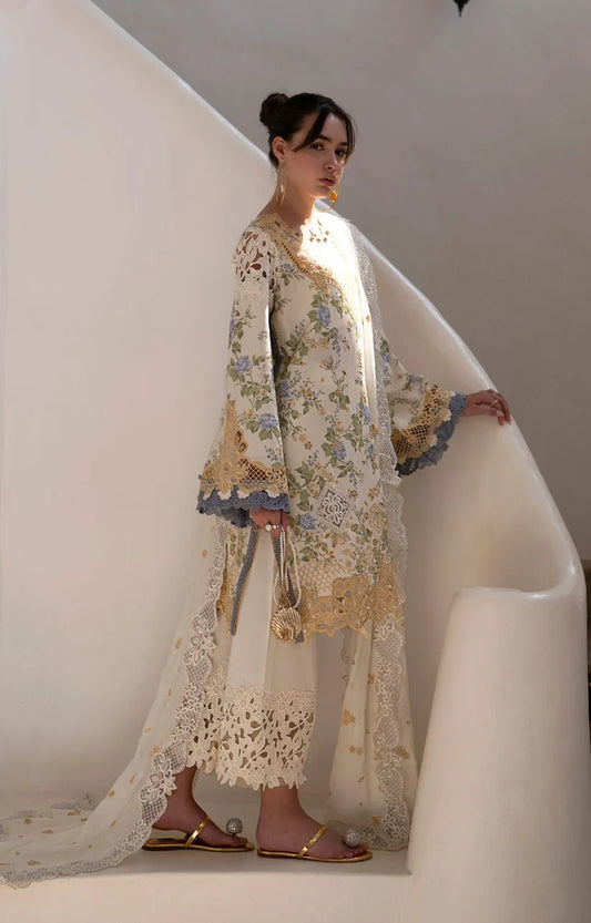 Afroze Lawn Embroidery 3 piece Unstitched (Order Code: AF-03)