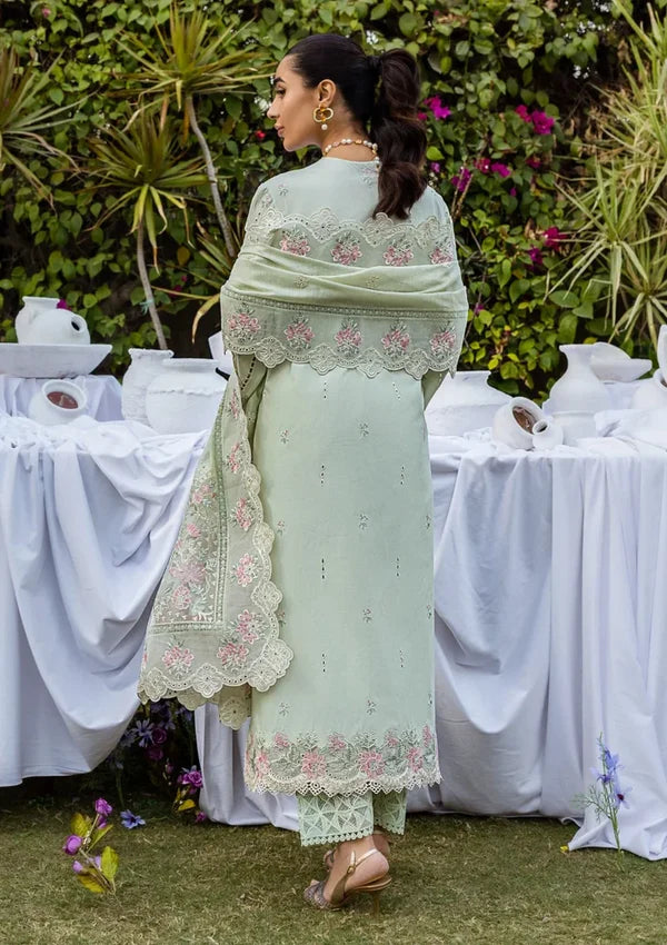 Akbar Aslam Lawn Embroidered Luxury 3-Piece Chikankari Suit