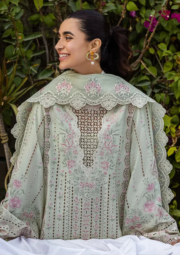 Akbar Aslam Lawn Embroidered Luxury 3-Piece Chikankari Suit