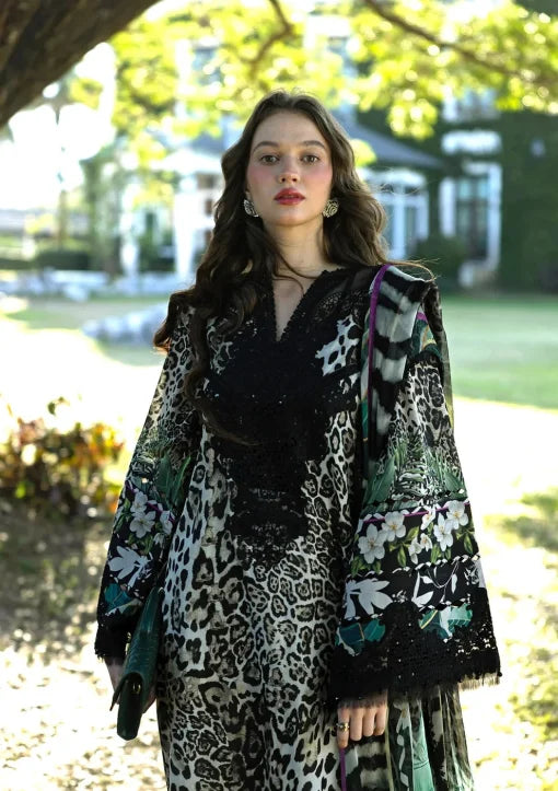 Elaf lawn Embroidery 3 Piece Unstitched (Order Code:  Af-22)