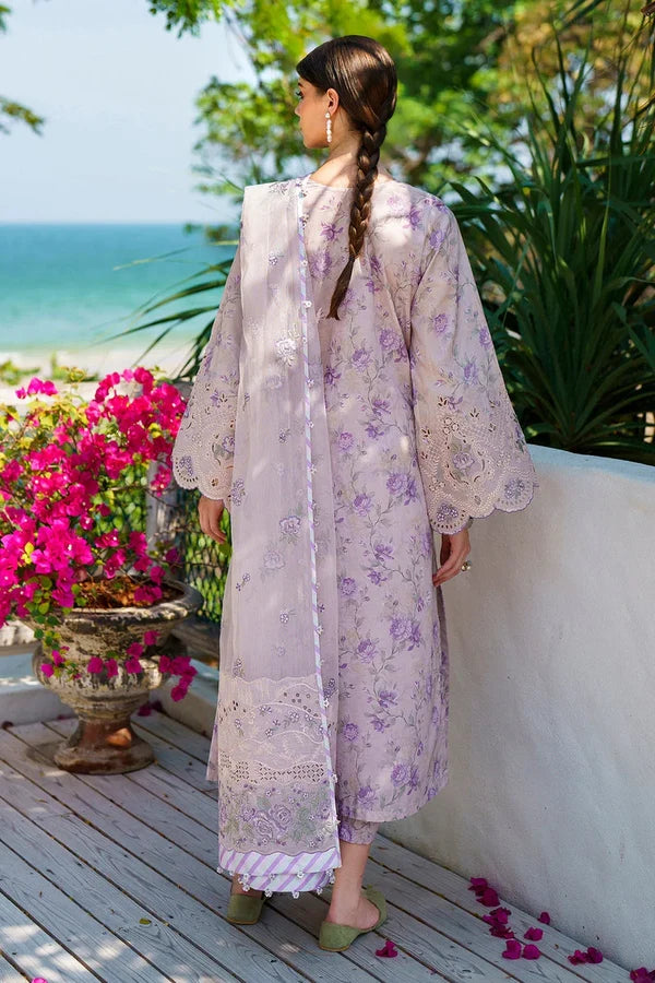 Baroque lawn Embroidery 3 piece Unstitched (Order Code: Af-09)