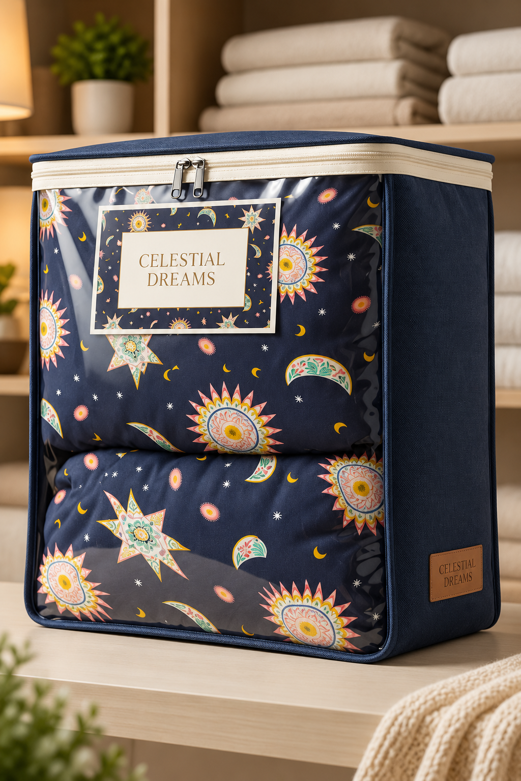 Celestial Dreams King Size Comforter | Warm Winter Cotton Bedding