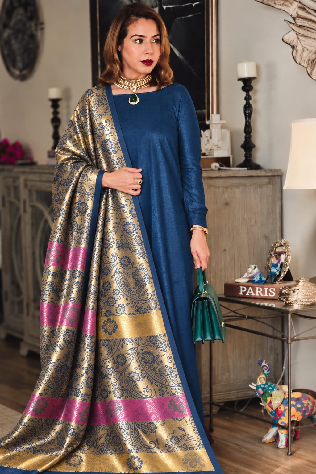 Mina Kani Reversible Twin Shawl