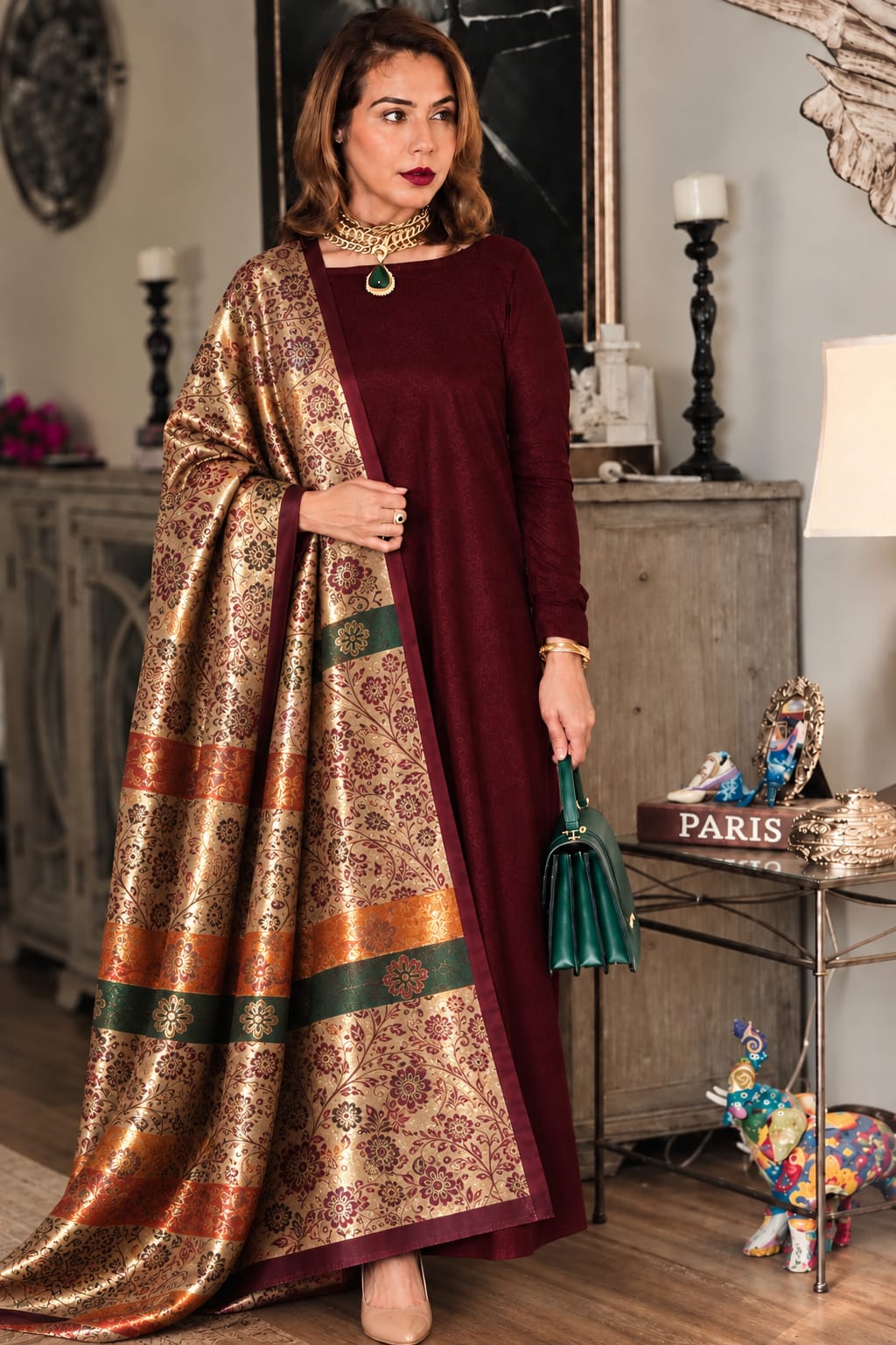 Mina Kani Reversible Twin Shawl