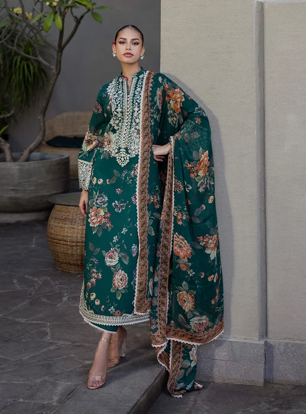 Zainab Chottani | Dark Green - Luxury Lawn Stitched Collection