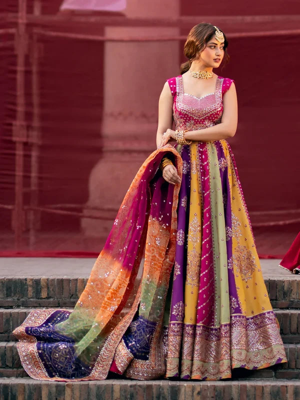 Bin Ilyas Luxury Raw Silk Lehenga