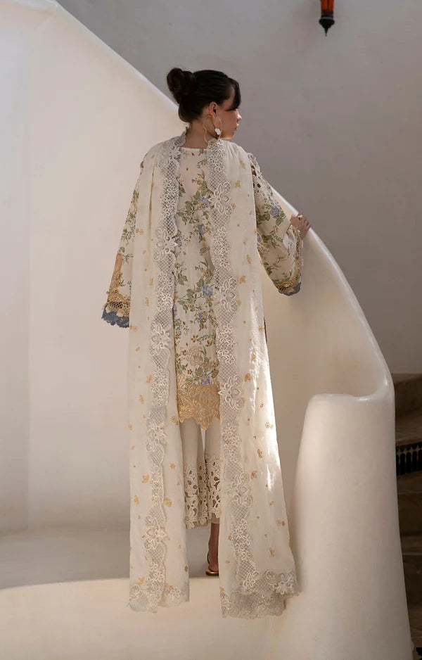 Afrozeh Lawn Embroidered & Printed 3 Piece Suit Stitched Collection