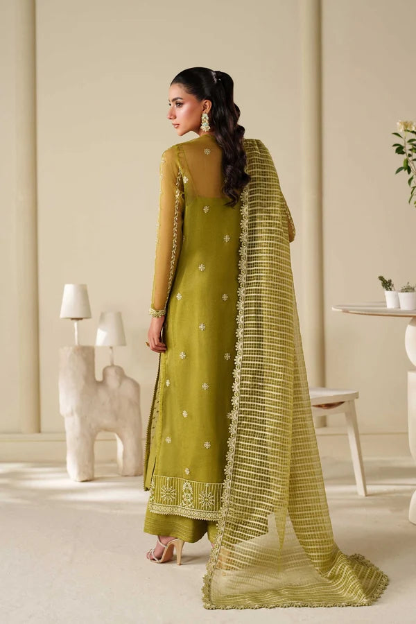 Akbar Aslam Embroidered 3-Piece Suit with Embroidered Shawl