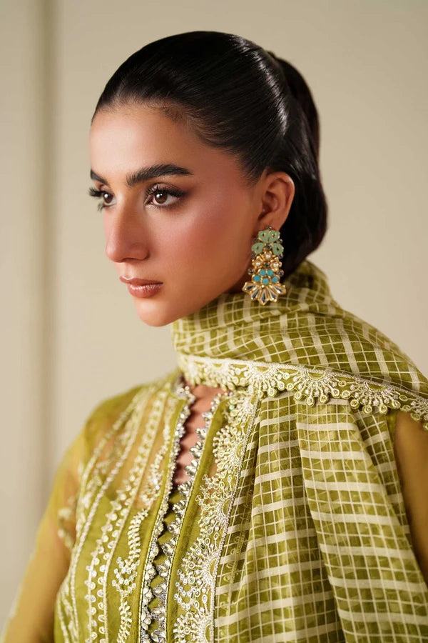 Akbar Aslam Embroidered 3-Piece Suit with Embroidered Shawl