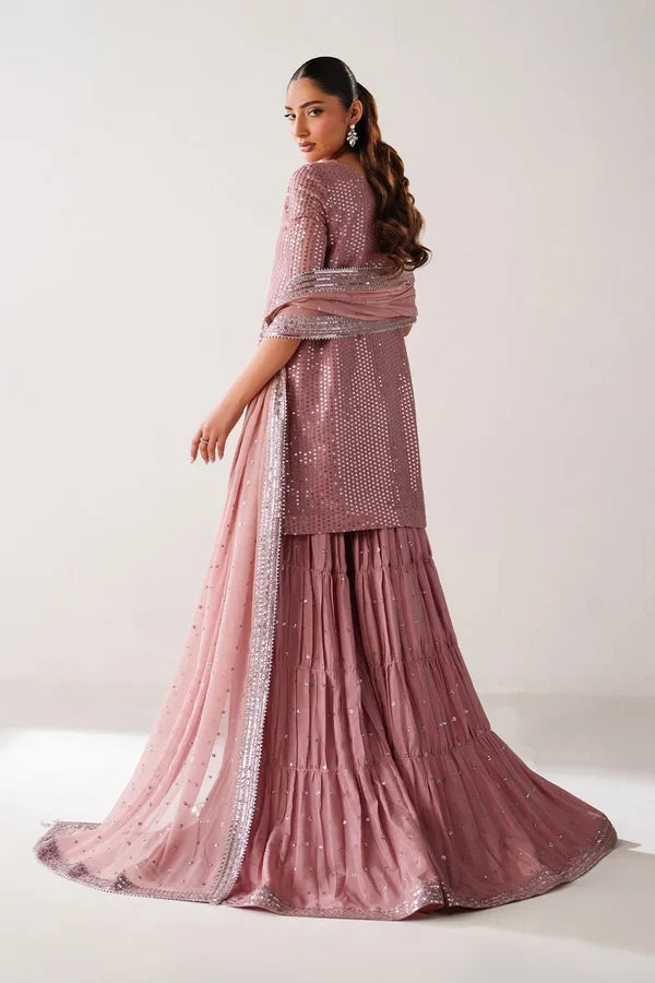 Baroque Chiffon Embroidered 3-Piece Dress