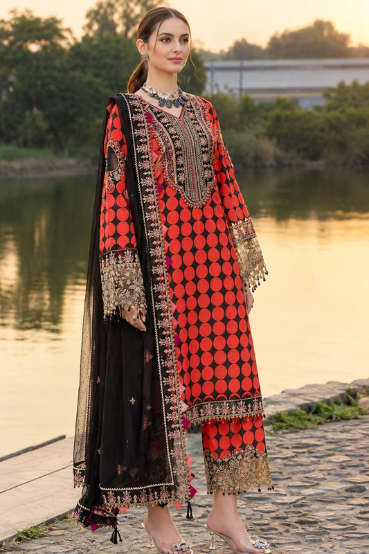 Charizma Lawn Embroidered & Printed 3-Piece Stitched Collection