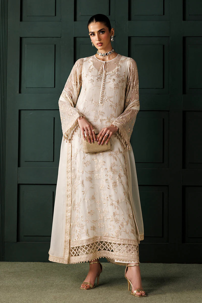 Embroidered Chiffon 3 Piece Suit