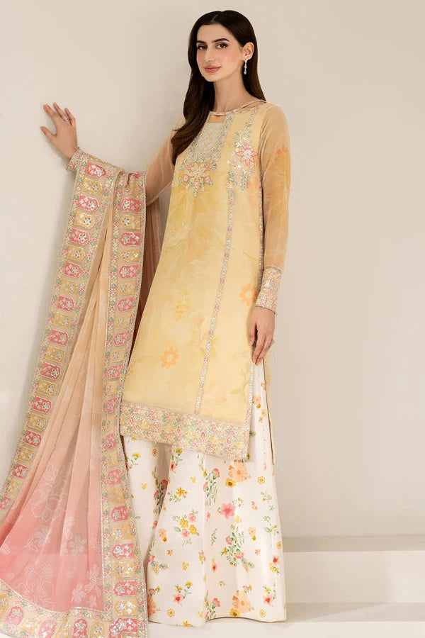 Farasha Lawn Embroidered & Printed 3-Piece Stitched Collection