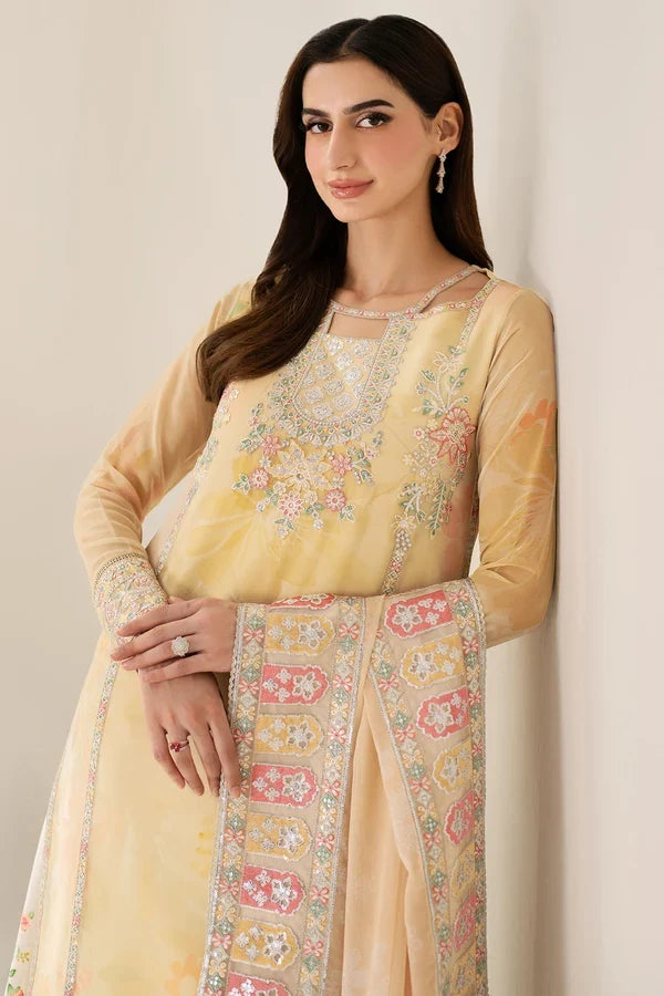 Farasha Lawn Embroidered & Printed 3-Piece Stitched Collection