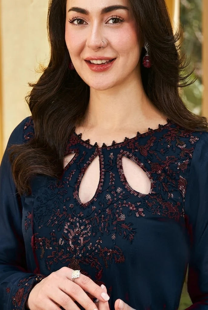 03-Piece Heavy Embroidered Chiffon Suit