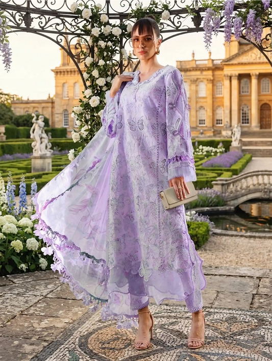Maria B Luxury Lawn Embroidered 3 piece Unstitched