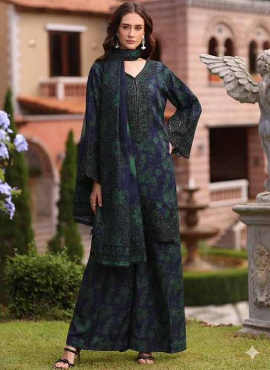 Mohagni Stitched Lawn 3-Piece Suit