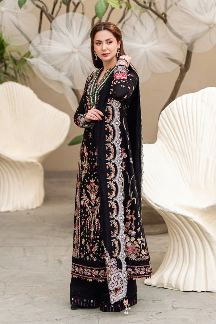 Qalamkar Winter Dhanak Embroidered 3-Piece Unstitched Suit