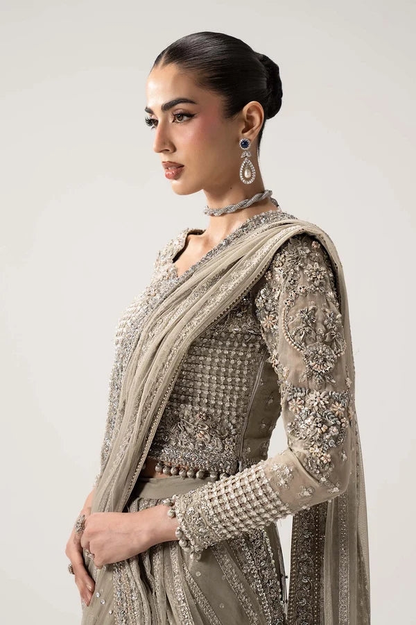 Maria B Chiffon Saree Embroidered