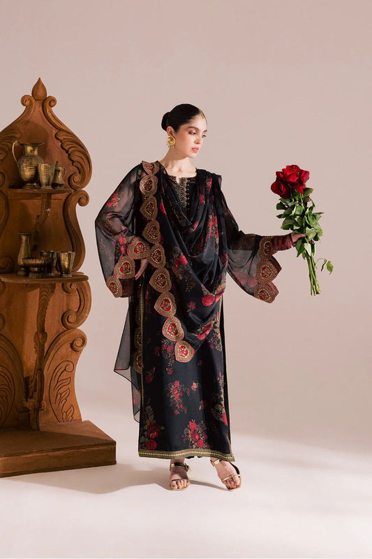 Vanaya lawn Embroidery 3 piece Unstitched (Order Code: Af-14)
